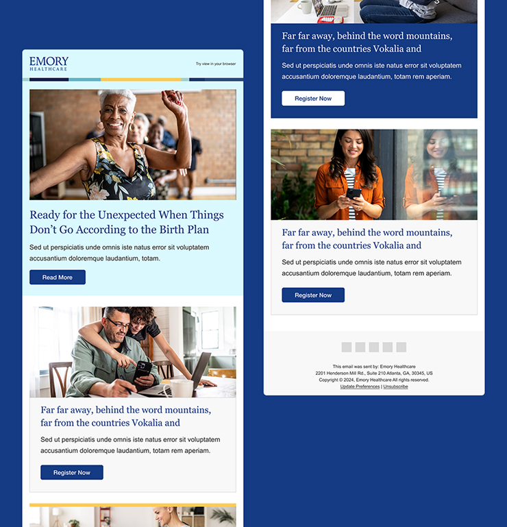 Emory Email Design