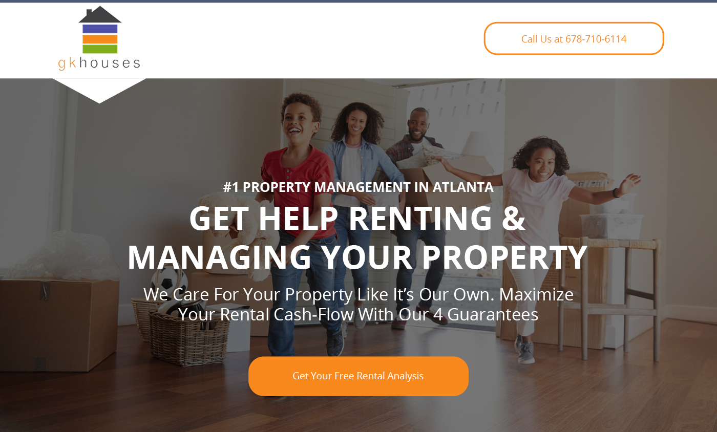 Vonshel The Designer GK Houses Landing Page Design