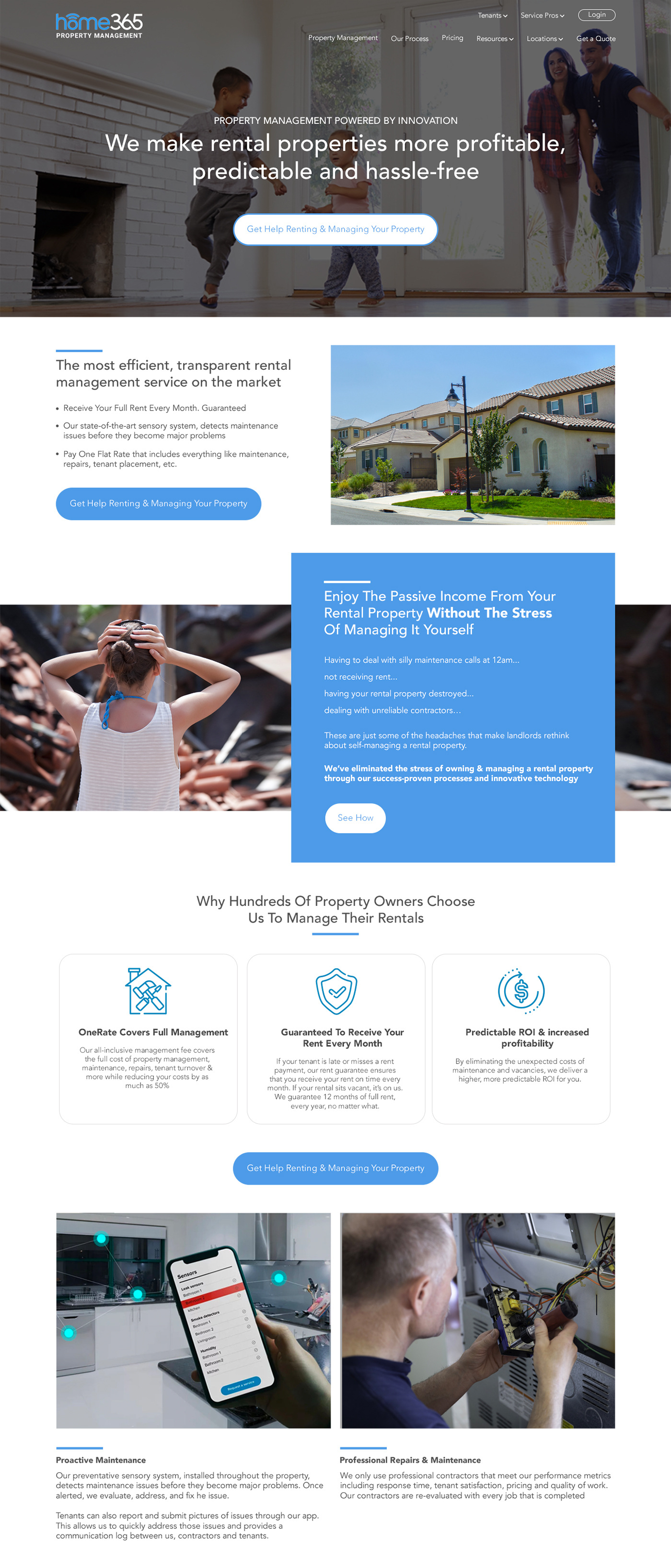 Home 365 Website Optimization Design