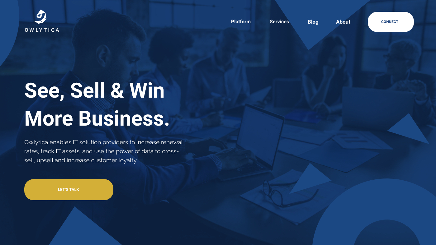 Owlytica Homepage Hero Design