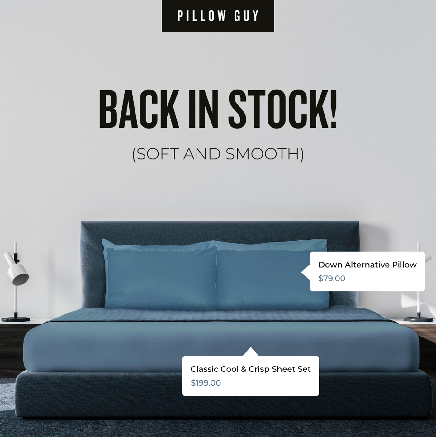 Pillow Guy Smooth and Soft Facebook Ad Design